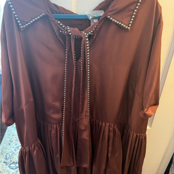 Jess’s Kae 6X Dress maroon/brown - Picture 1 of 4